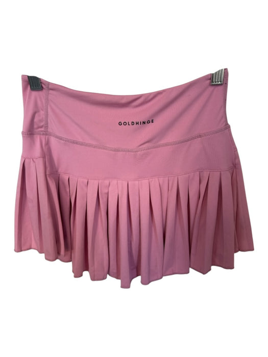 Goldhinge Size Est S Pink Polyester Waist Band Pleated Athletic Skort Pink / Est S