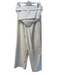 SABO Size S White Polyester Zip Fly Strapless Boning Wide Leg Pant Set White / S