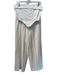 SABO Size S White Polyester Zip Fly Strapless Boning Wide Leg Pant Set White / S