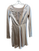 Selfie Leslie Size XS Pale Pink Polyester Long Sleeve Scoop Neck V Back Dress Pale Pink / XS