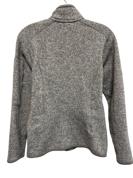 Patagonia Size S Grey Polyester Heathered Long Sleeve Fleece Zip front Jacket Grey / S