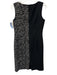Lafayette 148 Size 4 Black & White Cotton Blend Sleeveless Back Zip Dress Black & White / 4