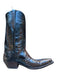 Black Jack Shoe Size 10B Black & Brown Leather Croc Cowboy Boots Black & Brown / 10B
