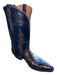 Black Jack Shoe Size 10B Black & Brown Leather Croc Cowboy Boots Black & Brown / 10B