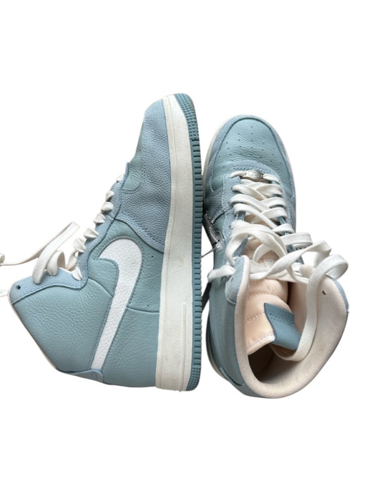 Nike Shoe Size 10 Baby Blue & White Canvas Lace Up Ankle High Logo Sneakers Baby Blue & White / 10