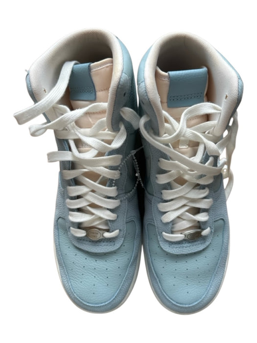 Nike Shoe Size 10 Baby Blue & White Canvas Lace Up Ankle High Logo Sneakers Baby Blue & White / 10