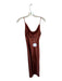 Petal + Pup Size 4 Rust Polyester Spaghetti Strap Cowl Neck Midi Dress Rust / 4