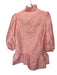 Tuckernuck Size XS Pink Polyester Ruffle Collar V Neck Long Sleeve Mini Dress Pink / XS