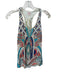 Parker Size X Multi Polyester Beaded Sequins Razorback Top Multi / X