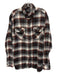 Pendleton Size XL Brown & Blue Cotton Blend Plaid Flannel Long Sleeve Shirt Brown & Blue / XL