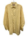 Thomas Pink Size 17 Yellow & White Cotton Gingham Button Up Long Sleeve Shirt Yellow & White / 17