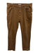 Peter Millar Size 38 Brown Cotton Blend Solid Khaki Men's Pants Brown / 38