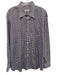 Peter Millar Size XL Purple Cotton Gingham Button Up Men's Long Sleeve Shirt Purple / XL