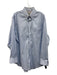 Thomas Pink Size 17 Blue Cotton Grid Button Down Button up Long Sleeve Shirt Blue / 17
