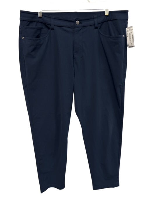 Lululemon Size Est 36 Navy Blue Polyester Blend Solid Athleisure Men's Pants Navy Blue / Est 36
