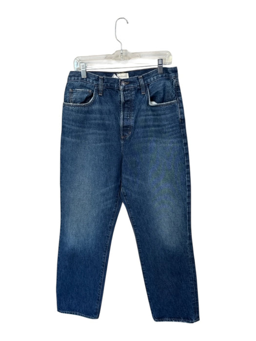 Favorite Daughter Size 31 Dark Wash Cotton High Waist Crop Button Fly Jeans Dark Wash / 31