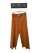 Zara Size 10 Burnt Orange High Waist Raw Hem Zip Fly Wide Leg Jeans Burnt Orange / 10