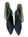 Betsey Johnson Shoe Size 8.5 Black Leather Rhinestones Pointed Toe Booties Black / 8.5