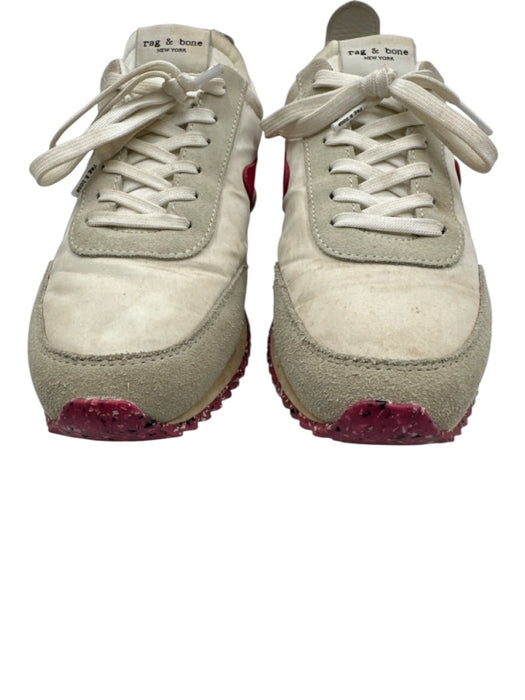 Rag & Bone Shoe Size 40 White & Multi Leather & Nylon Lace Up Low Top Sneakers White & Multi / 40