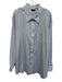 Hamilton Size Est XXL Blue & White Cotton Plaid Button Up Long Sleeve Shirt Blue & White / Est XXL