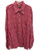 Paul Stuart Size XXL Red & Blue Cotton Blend Striped Button Up Long Sleeve Shirt Red & Blue / XXL