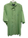 Ralph Lauren Size XXL Green & White Cotton Micro Button Up Men's Short Sleeve Green & White / XXL
