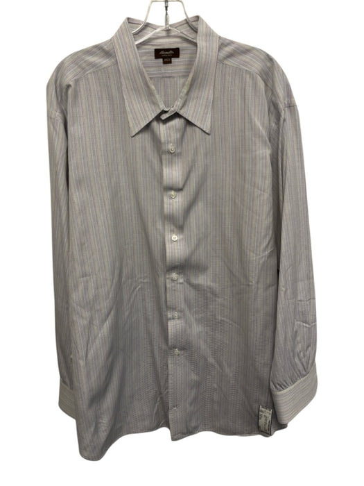 Hamilton Size Est XXL Multi Cotton Grid Button Up Men's Long Sleeve Shirt Multi / Est XXL