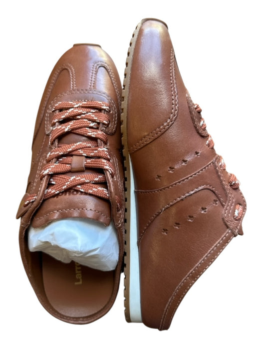 Larroude Shoe Size 7.5 Brown Leather Lace Up Mule Athletic Sneakers Brown / 7.5