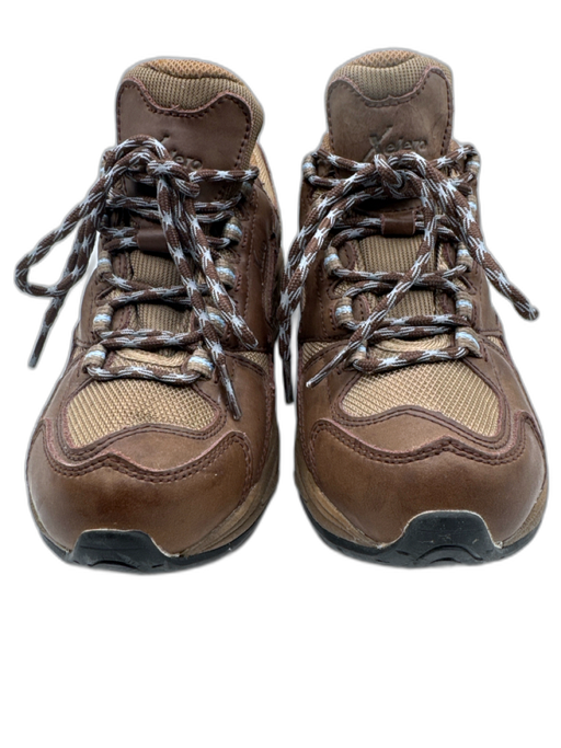 Xelero Shoe Size 8.5 Brown Leather Upper Mid Top Lace Up Hiking Sneakers Brown / 8.5