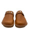 Ralph Lauren Shoe Size 36.5 Tan & Silver Leather Round Toe Stitch Detail Clogs Tan & Silver / 36.5