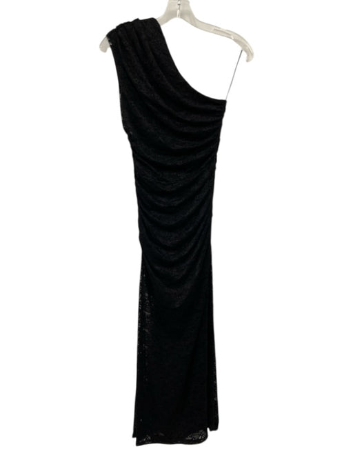 Max Studio Size Small Black, Blue, Beige Polyester Ruffle Cap Sleeve Wrap Dress Black, Blue, Beige / Small