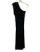 Max Studio Size Small Black, Blue, Beige Polyester Ruffle Cap Sleeve Wrap Dress Black, Blue, Beige / Small