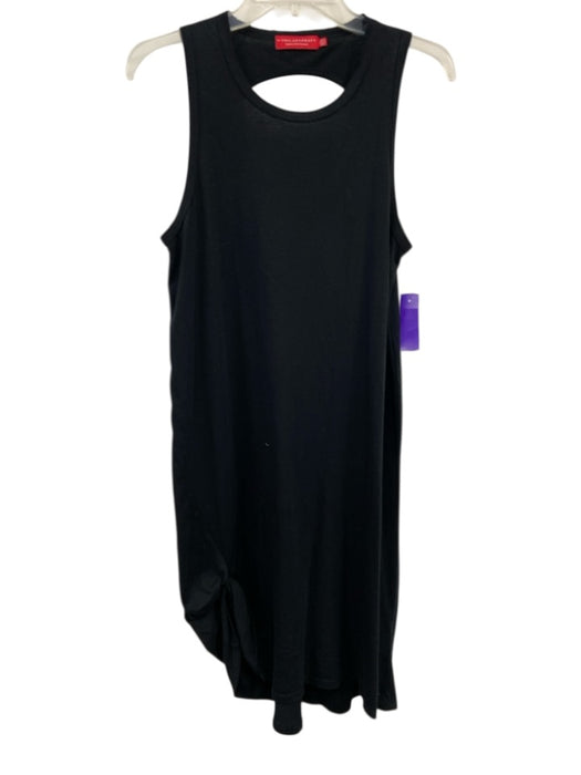 Philanthropy Size Small Black Cotton Sleeveless Racerback Twist Knot Midi Dress Black / Small