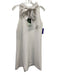 Tuckernuck Size Small White Polyester Blend Sleeveless Ruffle Neckline Dress White / Small