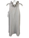 Tuckernuck Size Small White Polyester Blend Sleeveless Ruffle Neckline Dress White / Small