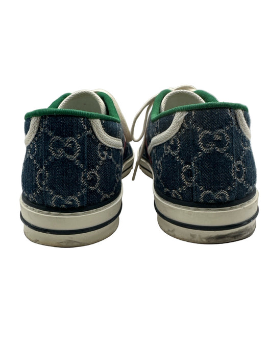 Gucci Shoe Size 10 Blue Canvas Guccissima Sneaker Men's Shoes