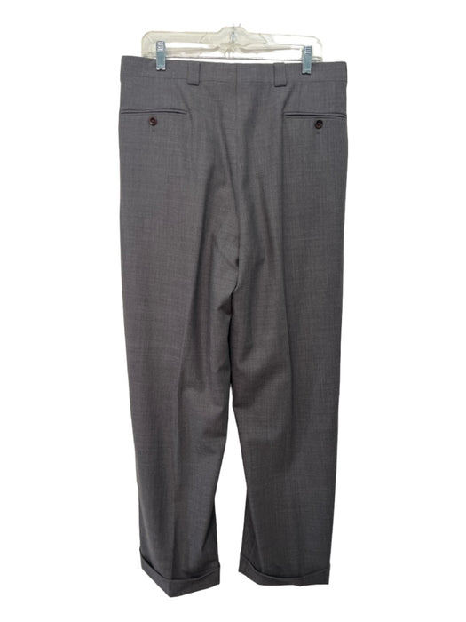 Armani Collezioni Size 34 Grey Wool Zip Fly Men's Pants 34
