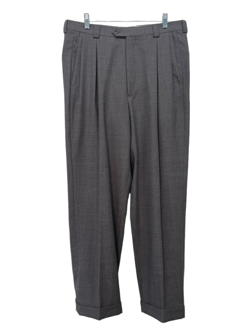 Armani Collezioni Size 34 Grey Wool Zip Fly Men's Pants 34