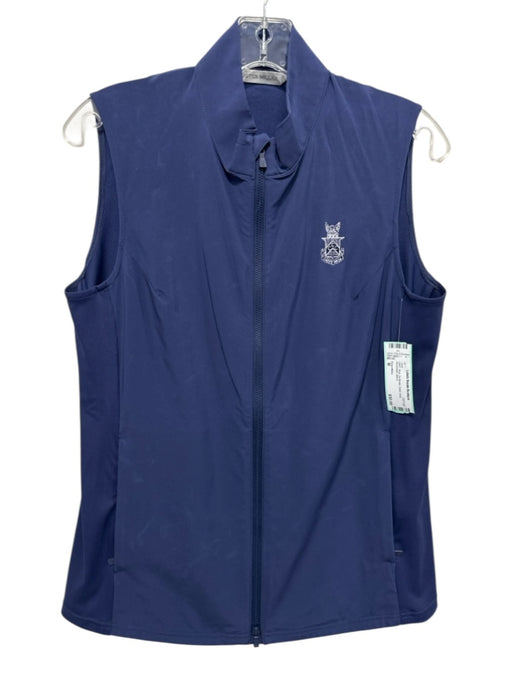 Peter Millar NWT Size M Blue Synthetic Solid Vest Men's Vest Blue / M
