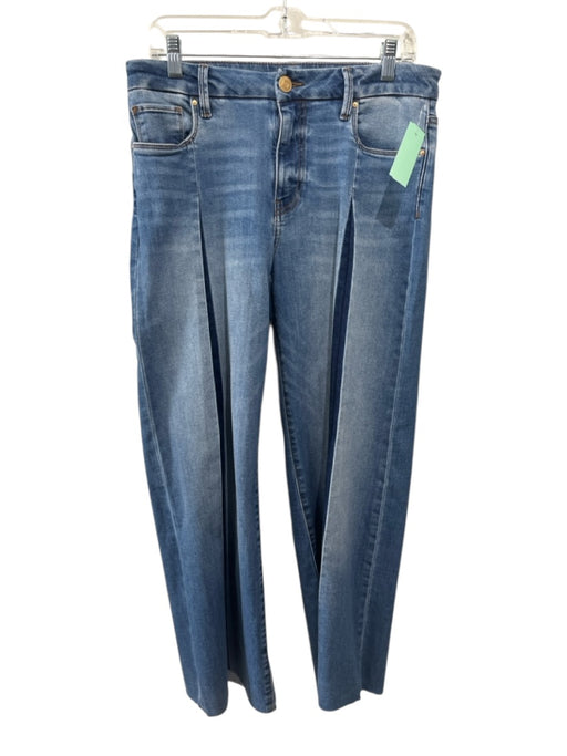 KUT Size 6 Medium & Dark Wash Cotton Denim High Rise Wide Leg Zip Fly Jeans Medium & Dark Wash / 6