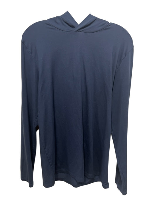 Alo Size S Blue Polyester Long Sleeve Hoodie Sweater Blue / S