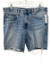 AG Adriano Goldschmied Size 28 Light Wash Cotton Denim Whiskering Zip Fly Shorts Light Wash / 28