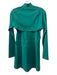 Wilson Size M Green & White Polyester Quarter Zip Perforated Open Back Dress Green & White / M