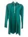 Wilson Size M Green & White Polyester Quarter Zip Perforated Open Back Dress Green & White / M