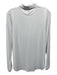 Peter Millar Size L White Polyester Long Sleeve Polo Top White / L