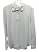 Peter Millar Size L White Polyester Long Sleeve Polo Top White / L