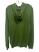 Ladies Only Size L Green Cashmere Knit Logo Detail Long Sleeve Hoodie Sweater Green / L
