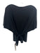 Reformation Size S Black Tencel Short Sleeve Tie Back Top Black / S