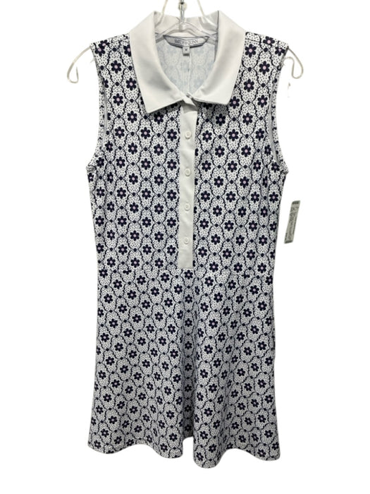 Smith & Quinn Size M White, Purple, Pink Polyester floral print Sleeveless Dress White, Purple, Pink / M