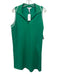 Spanx Size M Green & White Tencel & Polyester Sleeveless V Neck Collar Dress Green & White / M